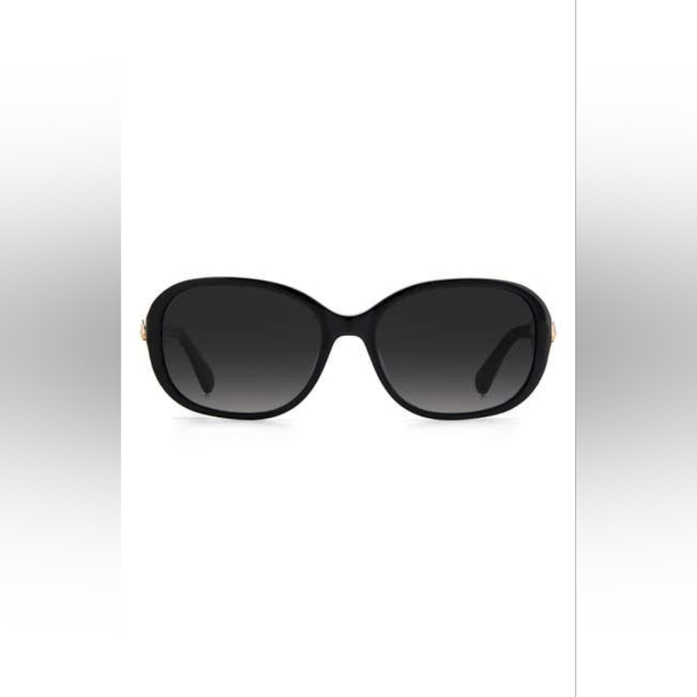 Kate Spade New York izabella 55mm gradient oval sunglasses One Size, BLACK GOLD